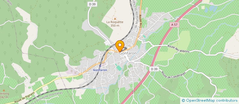 localisation de l'entreprise MONSIEUR TOUSSAINT VITIELLO à GONFARON