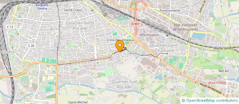 localisation de l'entreprise MONSIEUR TOWFIK IKRELEF  AVIGNON