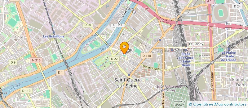 localisation de l'entreprise MONSIEUR TRAIAN CIRPACI à SAINT-OUEN-SUR-SEINE