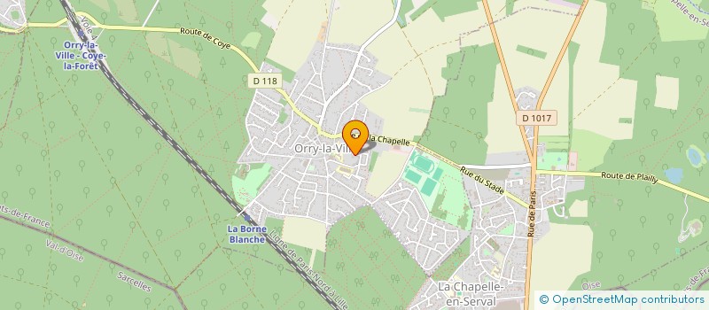 localisation de l'entreprise MONSIEUR TRAZIE BI MARIUS GOUGLIN à ORRY-LA-VILLE