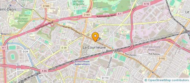 localisation de l'entreprise MONSIEUR TRAZIE-YOHAN KONE à LA COURNEUVE