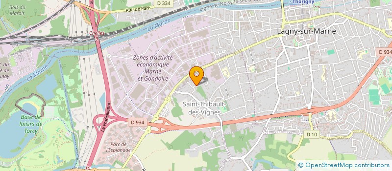 localisation de l'entreprise MONSIEUR TRELL ONDO  THORIGNY-SUR-MARNE