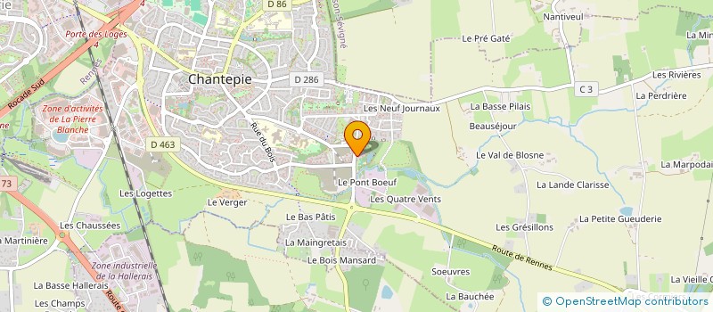 localisation de l'entreprise MONSIEUR TREMEUR PECHEUL  CHANTEPIE