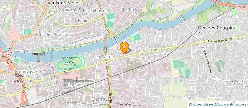 localisation de l'entreprise MONSIEUR TRESOR KASONGA MWANZA  DECINES-CHARPIEU