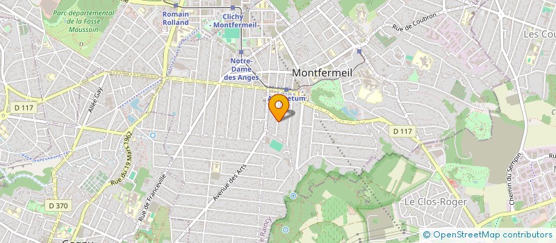 localisation de l'entreprise MONSIEUR TREVIS BENICOURT à MONTFERMEIL
