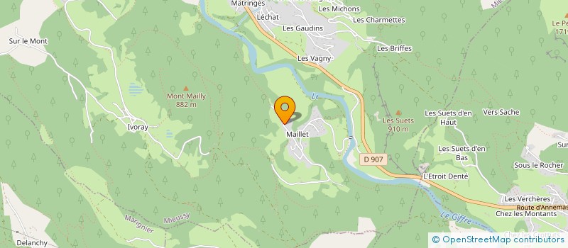 localisation de l'entreprise MONSIEUR TREVIS JACQUARD  MIEUSSY