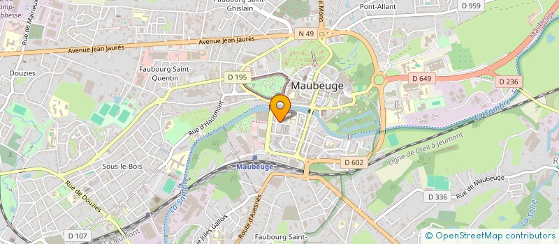 localisation de l'entreprise MONSIEUR TREVISAN CORNELIO  MAUBEUGE