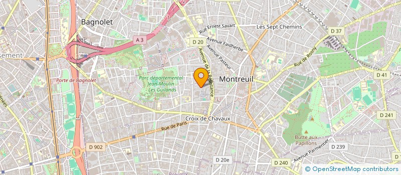 localisation de l'entreprise MONSIEUR TREVISAN MARCO à MONTREUIL