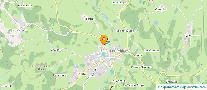 localisation de l'entreprise MONSIEUR TREVOR LARNER  BENEVENT-L'ABBAYE