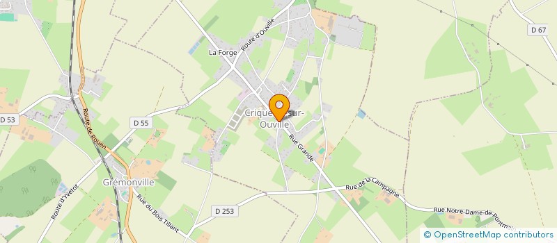 localisation de l'entreprise MONSIEUR TREVOR SAINDON  CRIQUETOT-SUR-OUVILLE