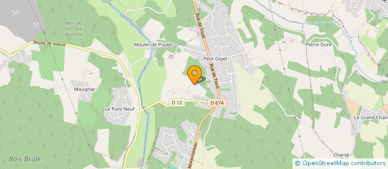 localisation de l'entreprise MONSIEUR TREVYS GRELIER à VOEUIL-ET-GIGET