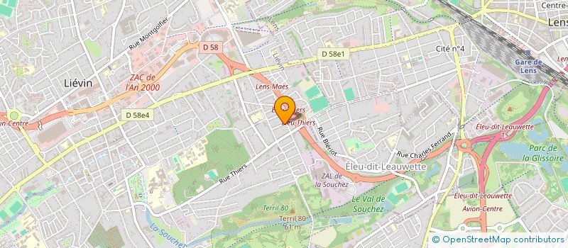 localisation de l'entreprise MONSIEUR TREY PRESTOT  LIEVIN