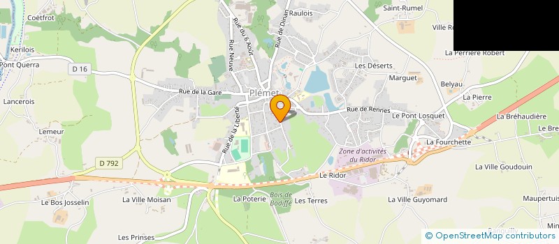 localisation de l'entreprise MONSIEUR TRIBHOU LE DAIN  PLEMET