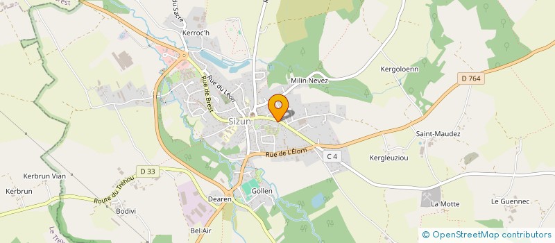 localisation de l'entreprise MONSIEUR TRISTAN ABGRALL  SIZUN