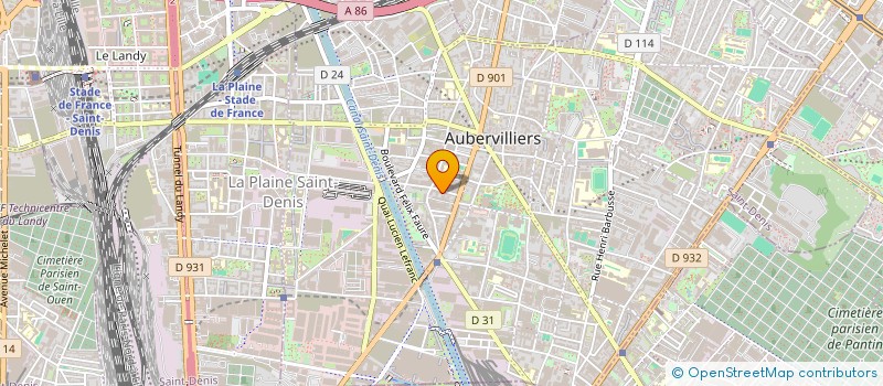 localisation de l'entreprise MONSIEUR TRISTAN AMIOT  AUBERVILLIERS