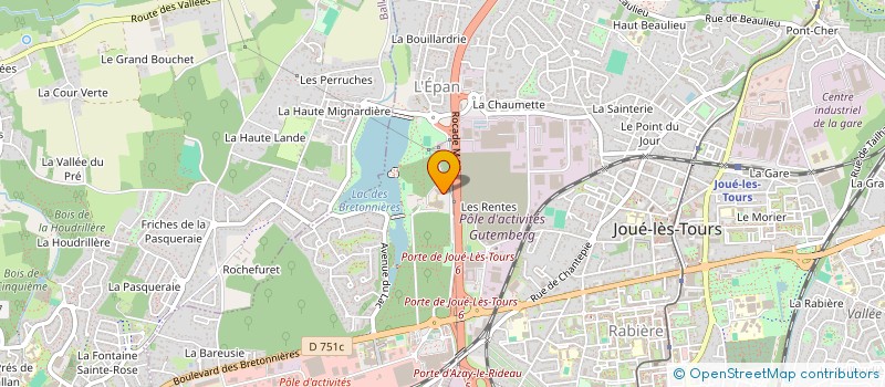 localisation de l'entreprise MONSIEUR TRISTAN ARRACHEPIED  JOUE-LES-TOURS