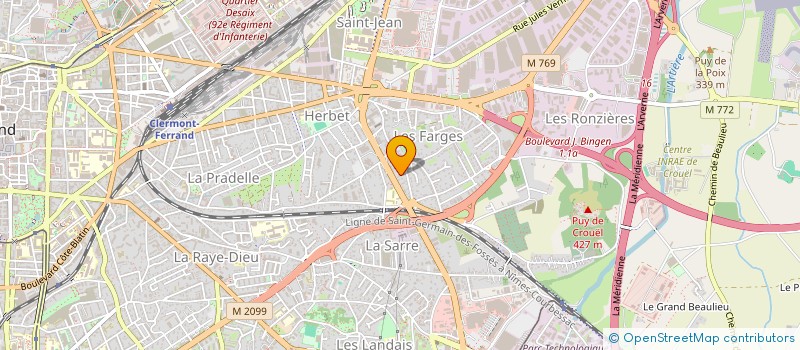 localisation de l'entreprise MONSIEUR TRISTAN AUZOU  CLERMONT-FERRAND