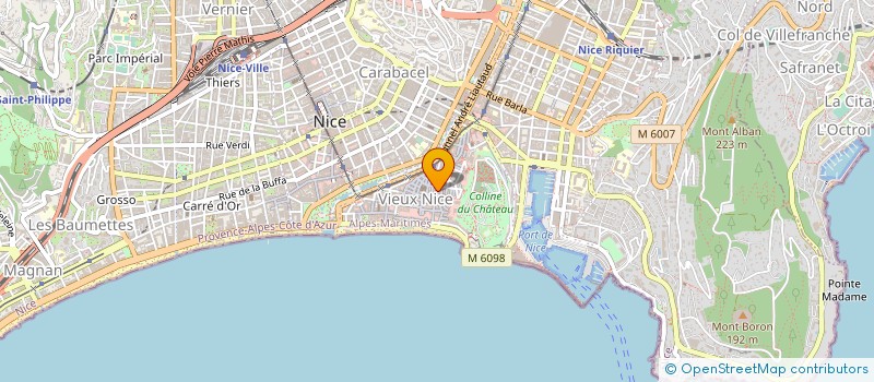 localisation de l'entreprise MONSIEUR TRISTAN BALDELLI à NICE