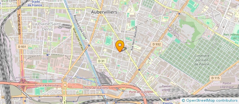 localisation de l'entreprise MONSIEUR TRISTAN BARANI à AUBERVILLIERS