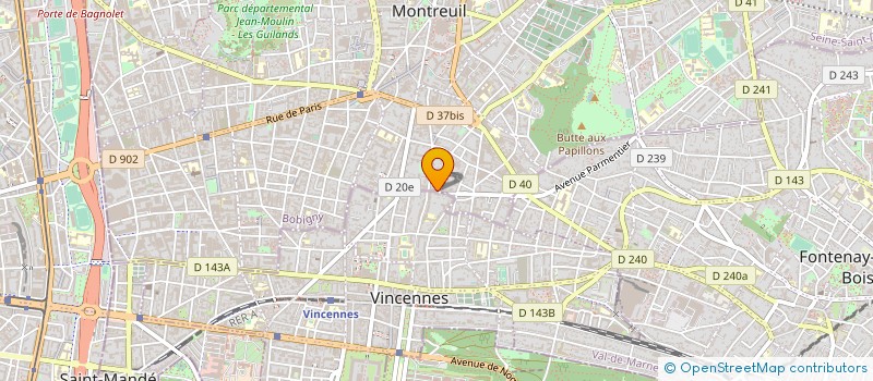 localisation de l'entreprise MONSIEUR TRISTAN BARREIROS à MONTREUIL