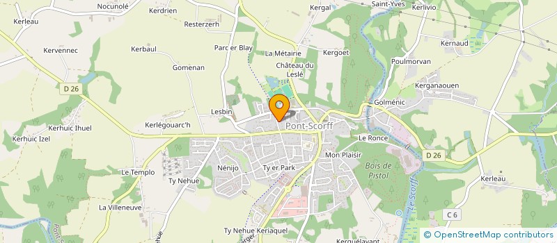 localisation de l'entreprise MONSIEUR TRISTAN BATAILLARD  PONT-SCORFF