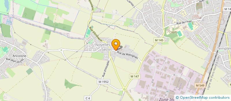 localisation de l'entreprise MONSIEUR TRISTAN BELL à NOYELLES-LES-SECLIN