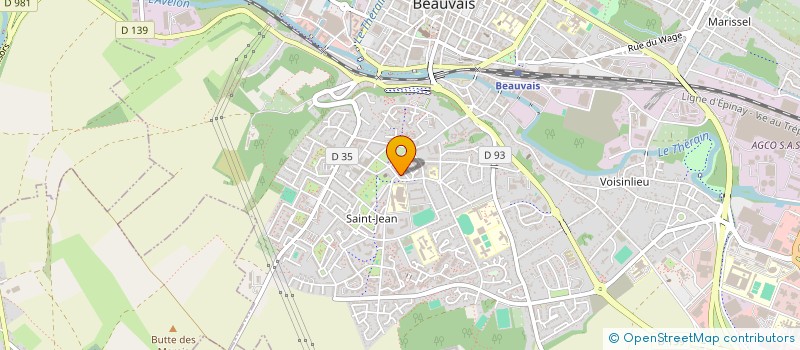 localisation de l'entreprise MONSIEUR TRISTAN BENOIT  BEAUVAIS