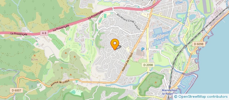 localisation de l'entreprise MONSIEUR TRISTAN BERTOLOTTO  MANDELIEU-LA-NAPOULE