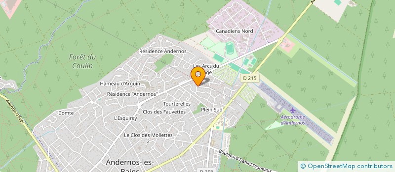 localisation de l'entreprise MONSIEUR TRISTAN BODIN à ANDERNOS-LES-BAINS