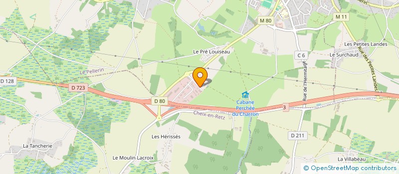 localisation de l'entreprise MONSIEUR TRISTAN BOUHIER  LE PELLERIN