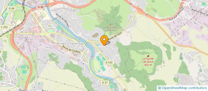 localisation de l'entreprise MONSIEUR TRISTAN BOURGIN  BRIVES-CHARENSAC