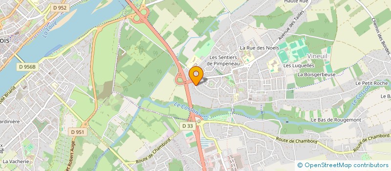 localisation de l'entreprise MONSIEUR TRISTAN BRADU  VINEUIL