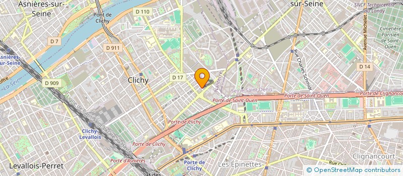localisation de l'entreprise MONSIEUR TRISTAN BRANGER à CLICHY