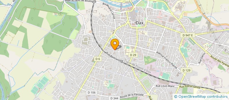 localisation de l'entreprise MONSIEUR TRISTAN BRUNET à DAX