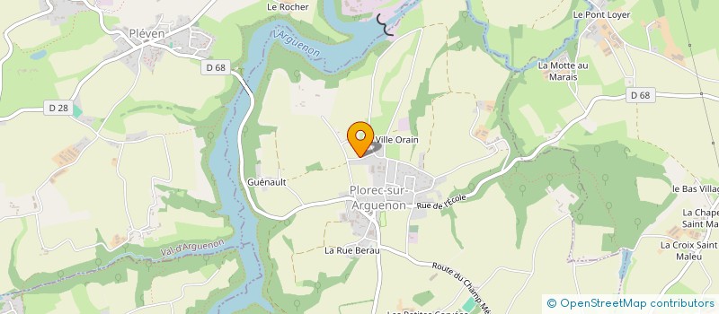 localisation de l'entreprise MONSIEUR TRISTAN CARFANTAN  PLOREC-SUR-ARGUENON