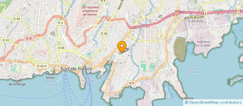 localisation de l'entreprise MONSIEUR TRISTAN CARRIC  FORT-DE-FRANCE