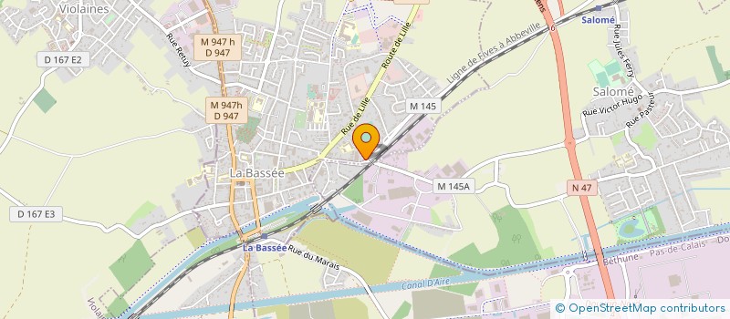 localisation de l'entreprise MONSIEUR TRISTAN CAVELIER  LA BASSEE