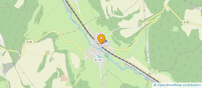 localisation de l'entreprise MONSIEUR TRISTAN CHANCEAUX  VERREY-SOUS-SALMAISE