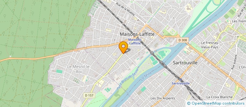 localisation de l'entreprise MONSIEUR TRISTAN CHARTIER  MAISONS-LAFFITTE