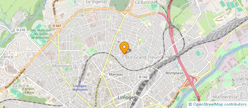 localisation de l'entreprise MONSIEUR TRISTAN CHEREIL DE LA RIVIERE à LIMOGES