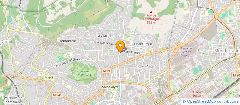 localisation de l'entreprise MONSIEUR TRISTAN CHOMET  CLERMONT-FERRAND