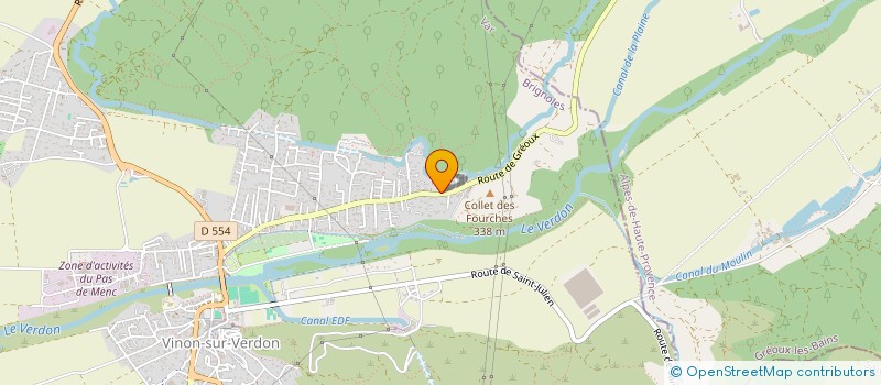 localisation de l'entreprise MONSIEUR TRISTAN CLABAUX  VINON-SUR-VERDON