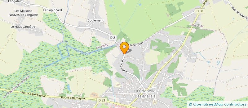 localisation de l'entreprise MONSIEUR TRISTAN COLLARD  LA CHAPELLE-DES-MARAIS