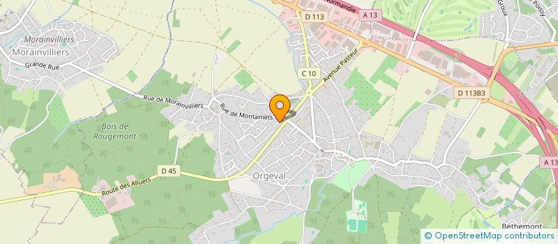 localisation de l'entreprise MONSIEUR TRISTAN COLOMBIER  ORGEVAL