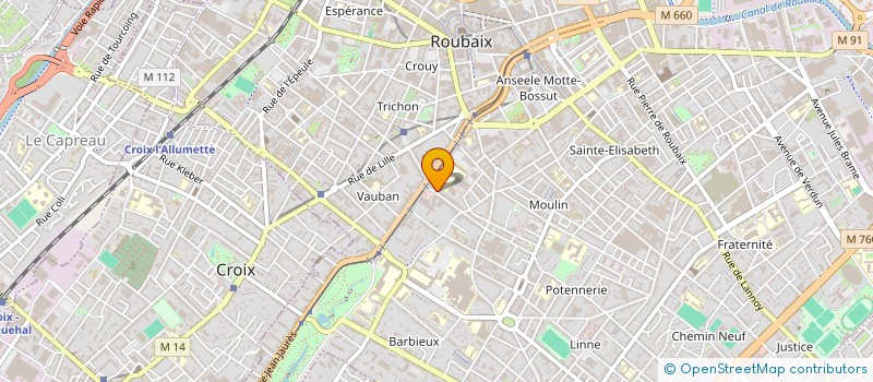 localisation de l'entreprise MONSIEUR TRISTAN COTTREAU à ROUBAIX