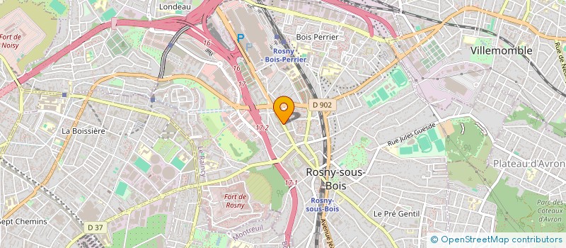 localisation de l'entreprise MONSIEUR TRISTAN COURIVAUD à ROSNY-SOUS-BOIS