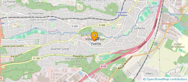 localisation de l'entreprise MONSIEUR TRISTAN DAUVILLIERS  VILLEBON-SUR-YVETTE