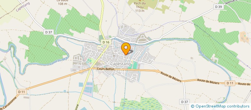 localisation de l'entreprise MONSIEUR TRISTAN DAVID  CAPESTANG