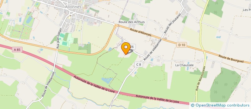 localisation de l'entreprise MONSIEUR TRISTAN DE VEYRAC  BRAIN-SUR-ALLONNES