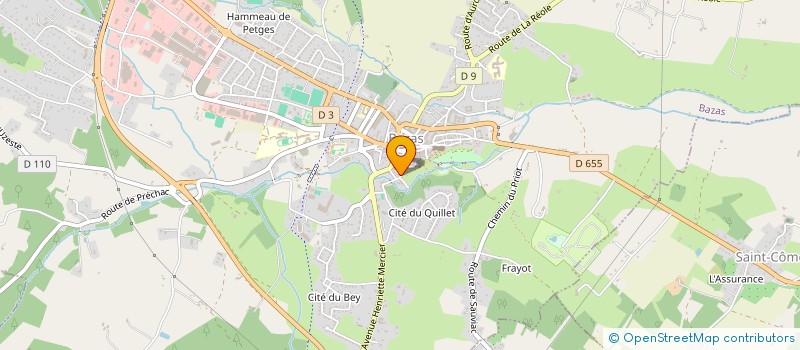 localisation de l'entreprise MONSIEUR TRISTAN DELDEVEZ  BAZAS